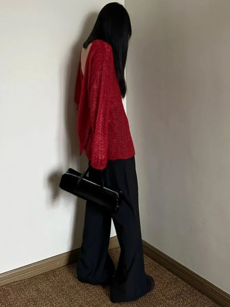 Y2K See-Through Knitted Women' - Embroidery Origin recension och pris