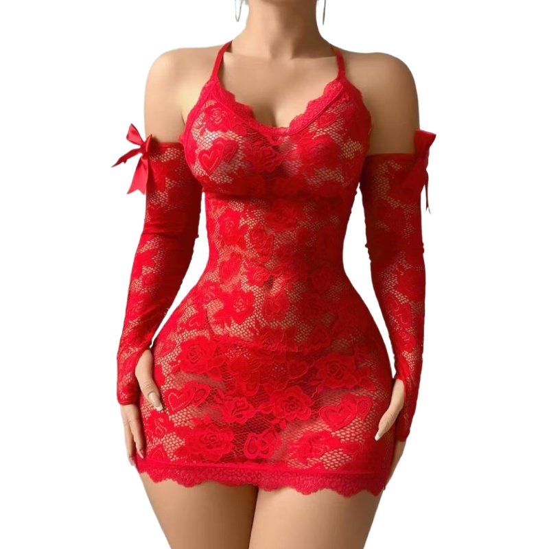 Women Sexy Lace Nightdress See - Embroidery Underwear recension och pris