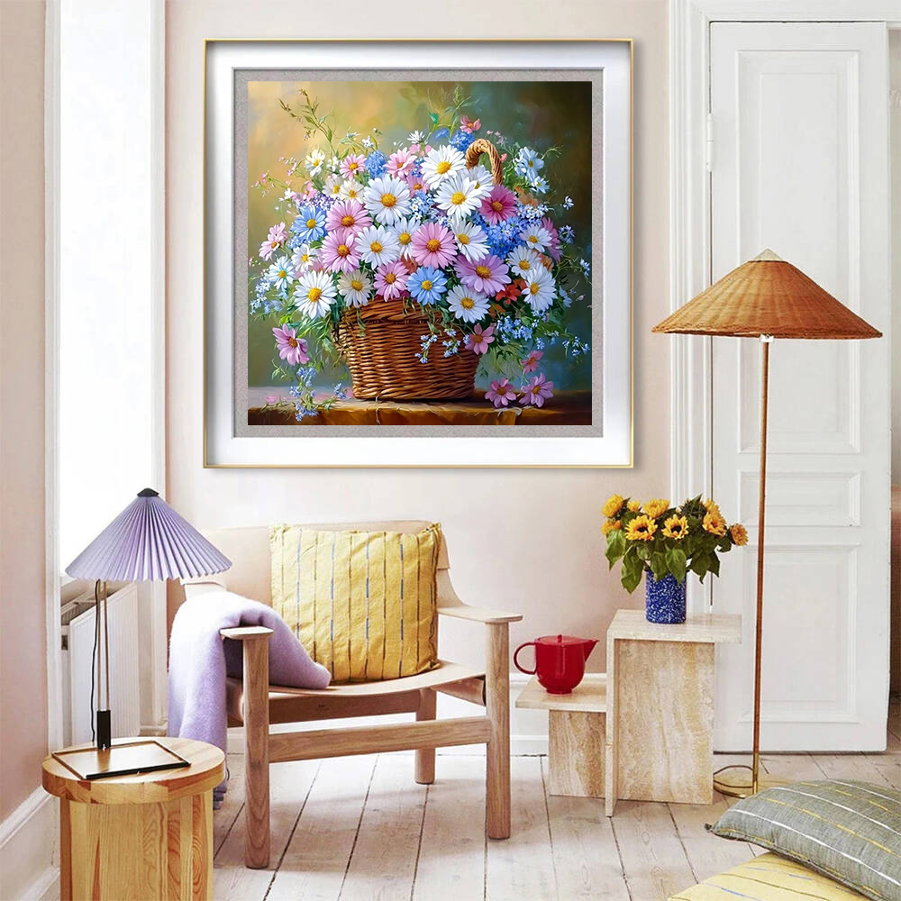 Diamond Painting Rose Peony Fl - Embroidery Daisy Flower recension och pris