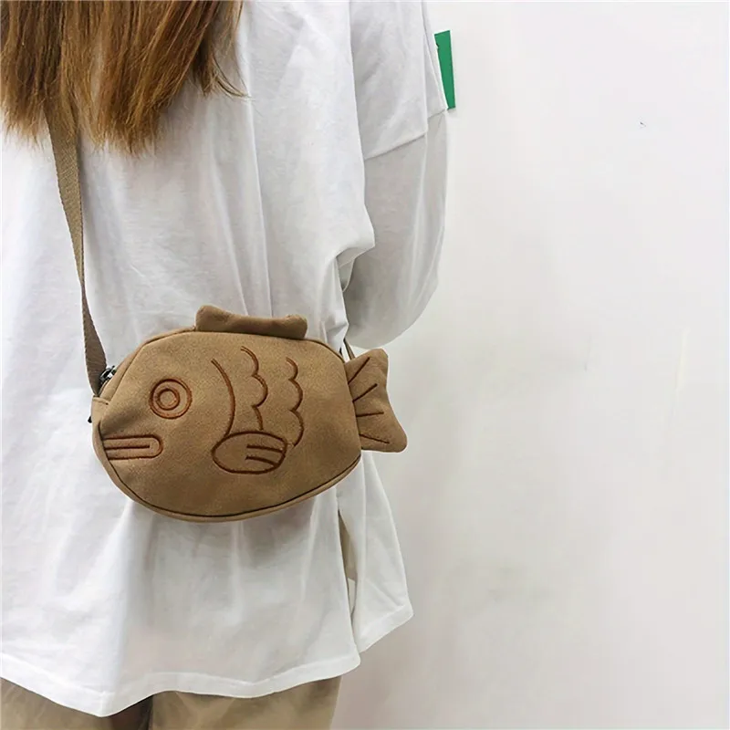 Fish Shape Canvas Messenger Ba - Embroidery Kit Pouch recension och pris