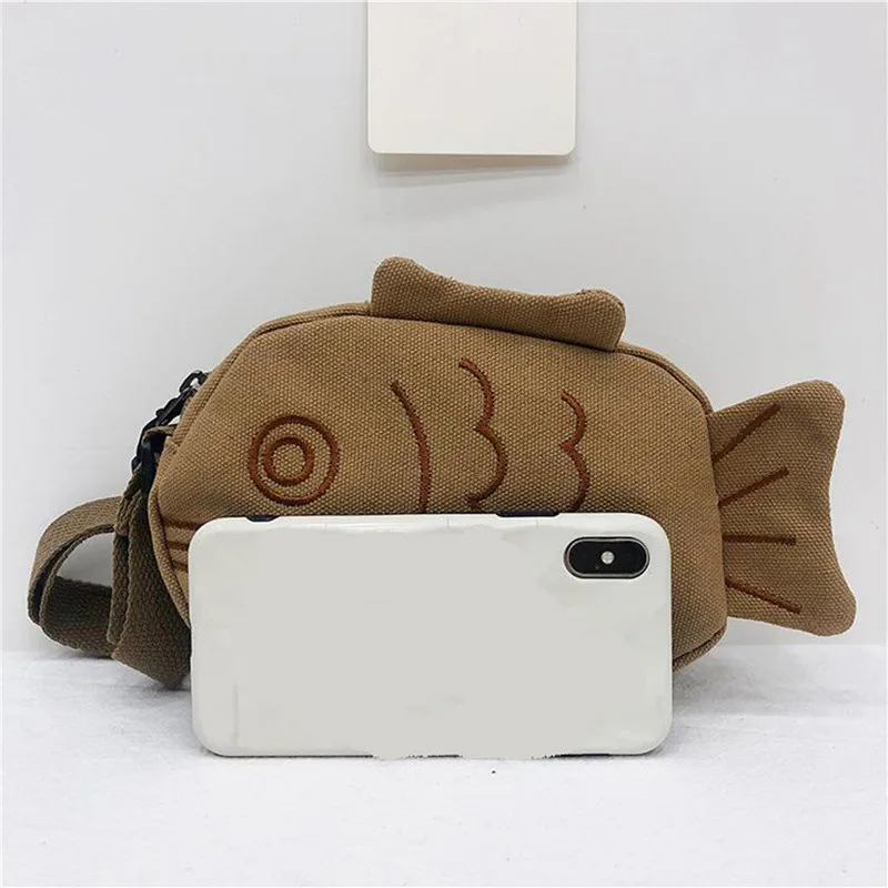 Fish Shape Canvas Messenger Ba - Embroidery Kit Pouch recension och pris