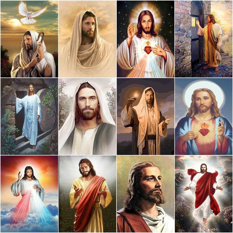 CHENISTORY Full Drill Square R - Embroidery Jesus recension och pris